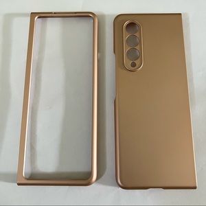 Rose Gold Z Fold 3 phone case